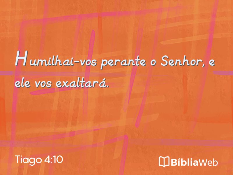 Tiago 4:10 em imagem para compartilhar