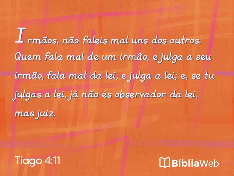 Tiago 4:11 em imagem para compartilhar