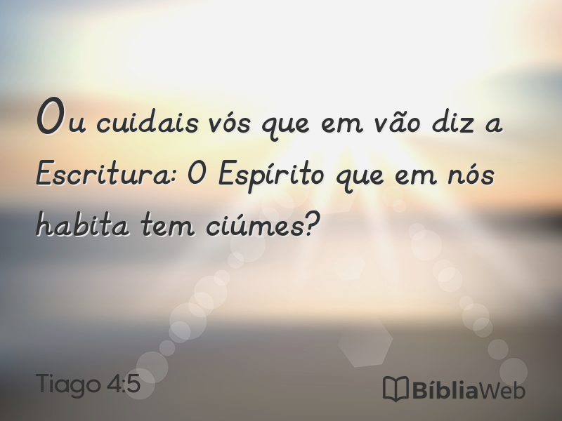 Tiago 4:5 em imagem para compartilhar