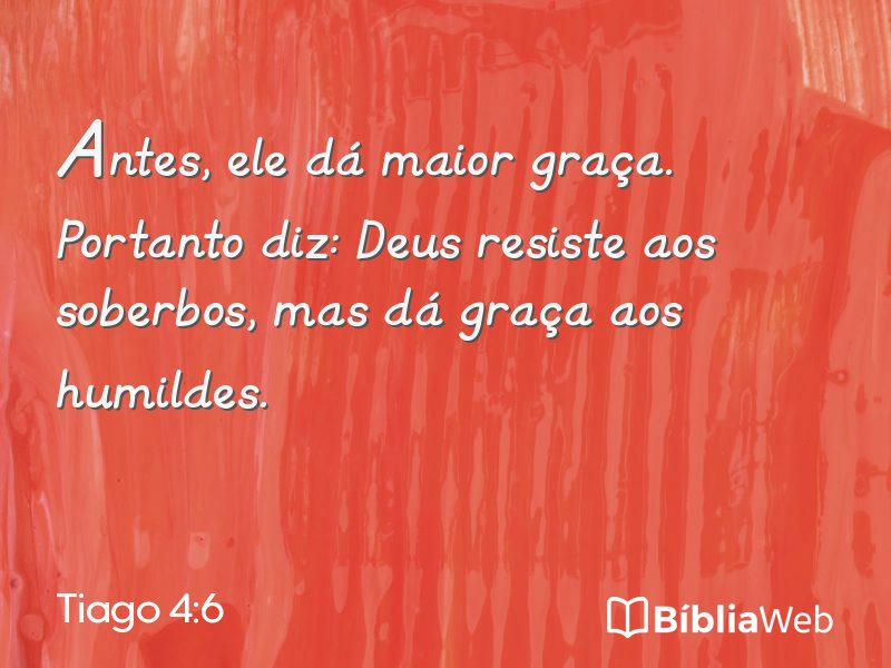 Tiago 4:6 em imagem para compartilhar