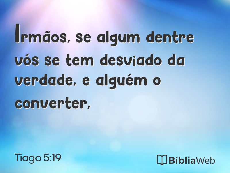 Tiago 5:19 em imagem para compartilhar