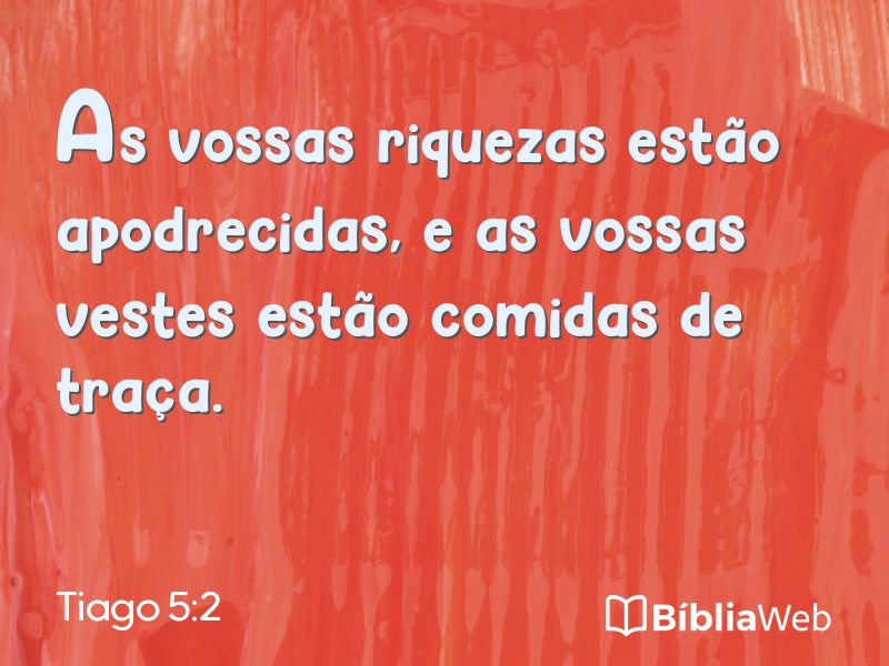 Tiago 5:2 em imagem para compartilhar