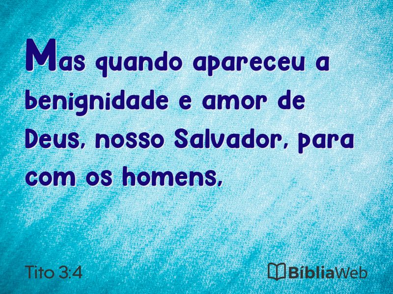 Tito 3:4 em imagem para compartilhar