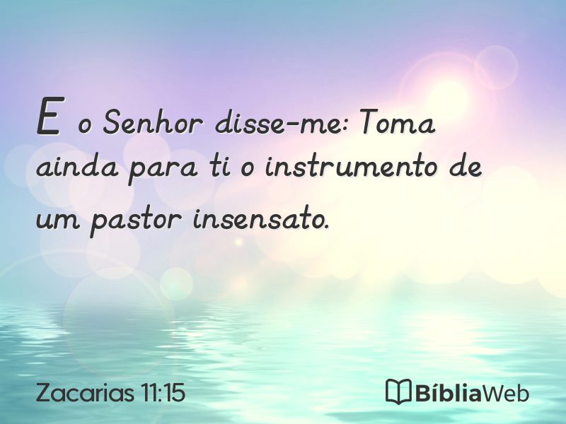 Zacarias 11:15 em imagem para compartilhar