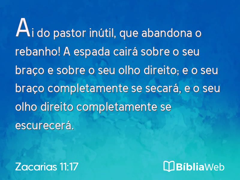 Zacarias 11:17 em imagem para compartilhar