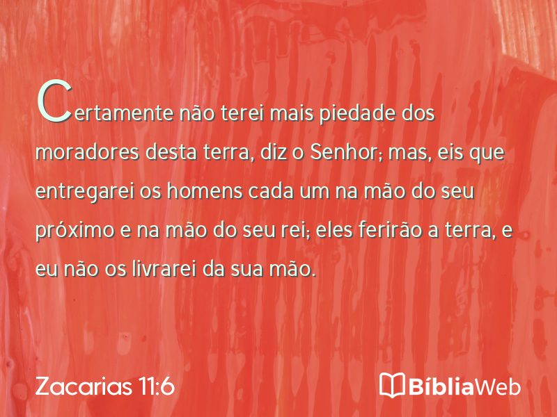 Zacarias 11:6 em imagem para compartilhar