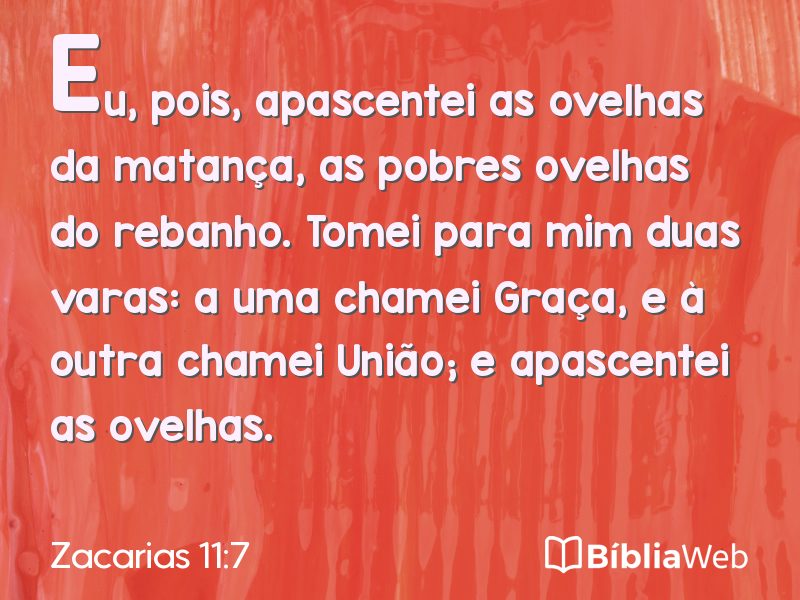 Zacarias 11:7 em imagem para compartilhar