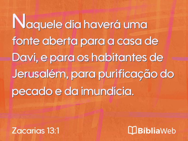 Zacarias 13:1 em imagem para compartilhar