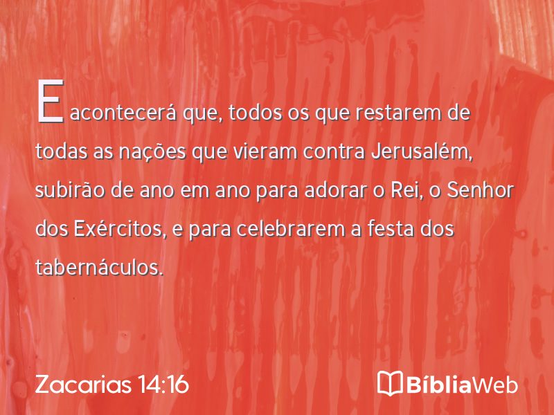 Zacarias 14:16 em imagem para compartilhar