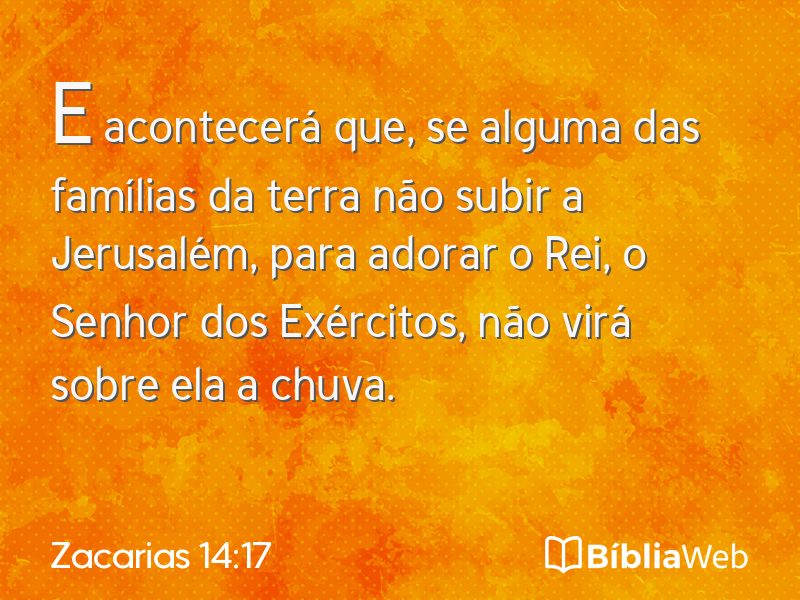 Zacarias 14:17 em imagem para compartilhar