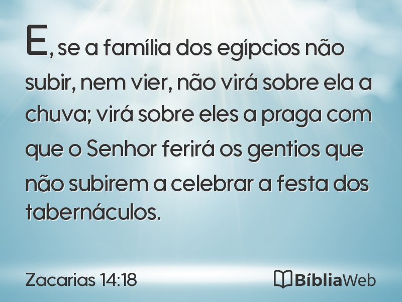 Zacarias 14:18 em imagem para compartilhar