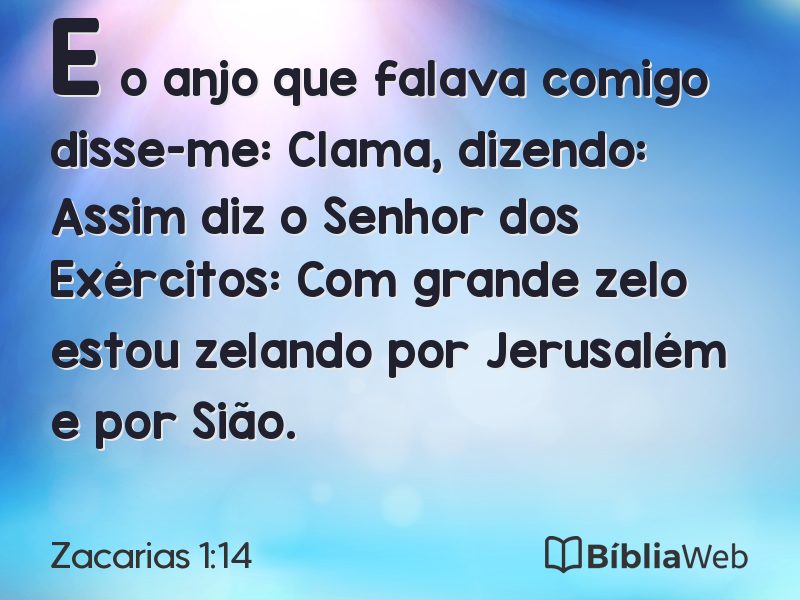 Zacarias 1:14 em imagem para compartilhar