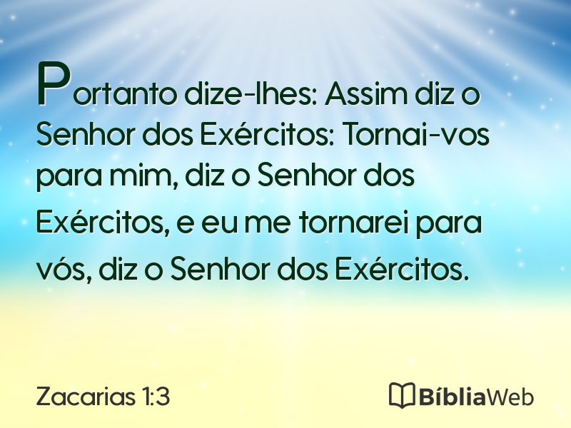 Zacarias 1:3 em imagem para compartilhar