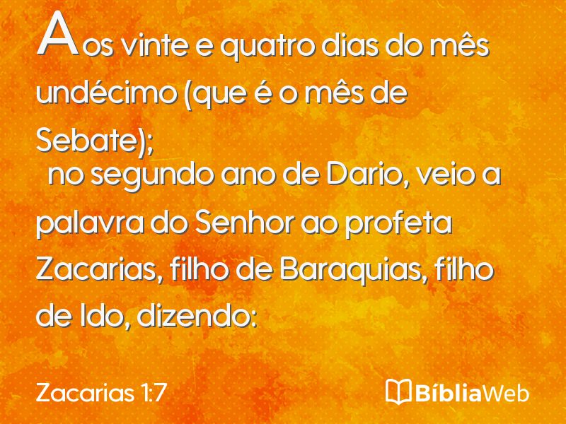 Zacarias 1:7 em imagem para compartilhar