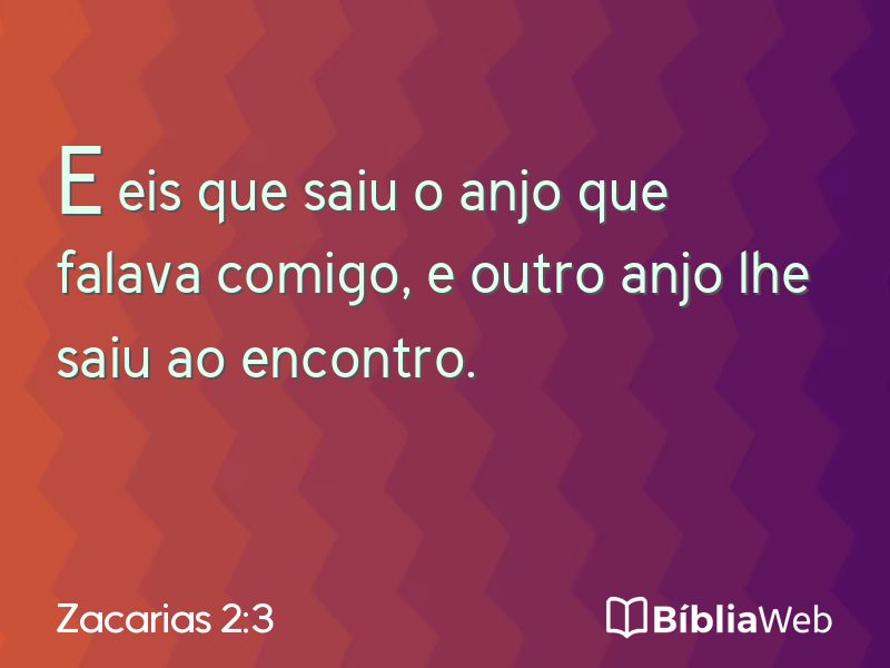 Zacarias 2:3 em imagem para compartilhar