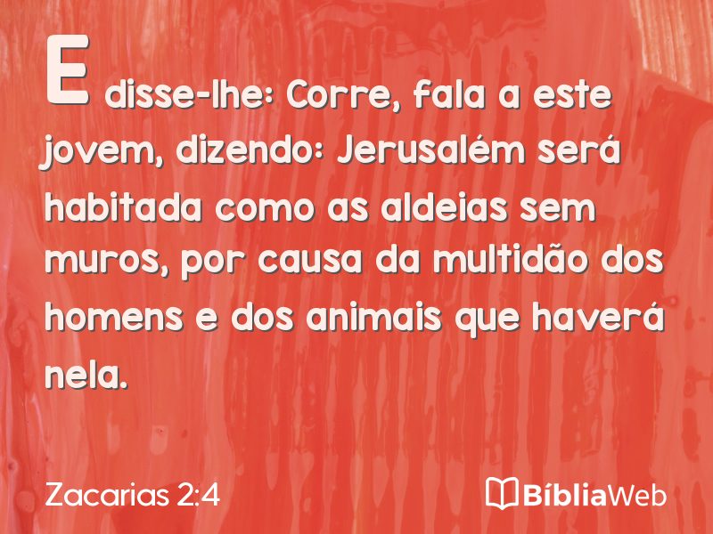 Zacarias 2:4 em imagem para compartilhar