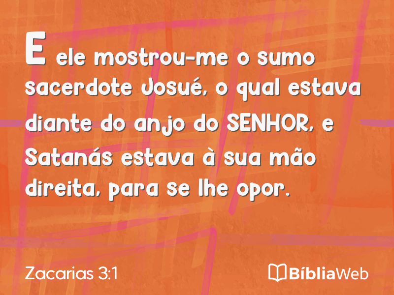 Zacarias 3:1 em imagem para compartilhar