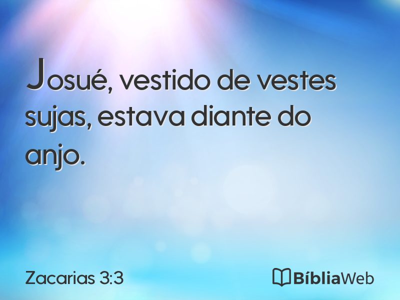 Zacarias 3:3 em imagem para compartilhar