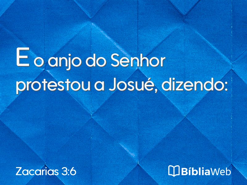 Zacarias 3:6 em imagem para compartilhar