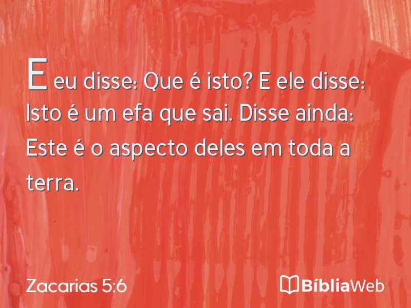 Zacarias 5:6 em imagem para compartilhar