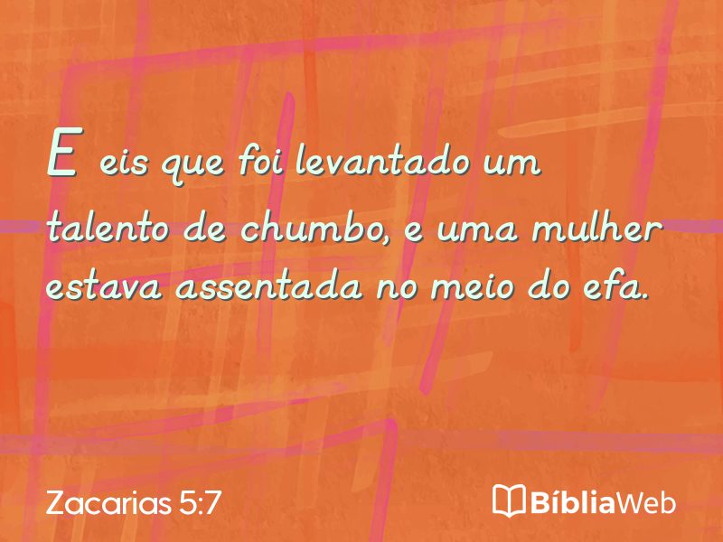 Zacarias 5:7 em imagem para compartilhar