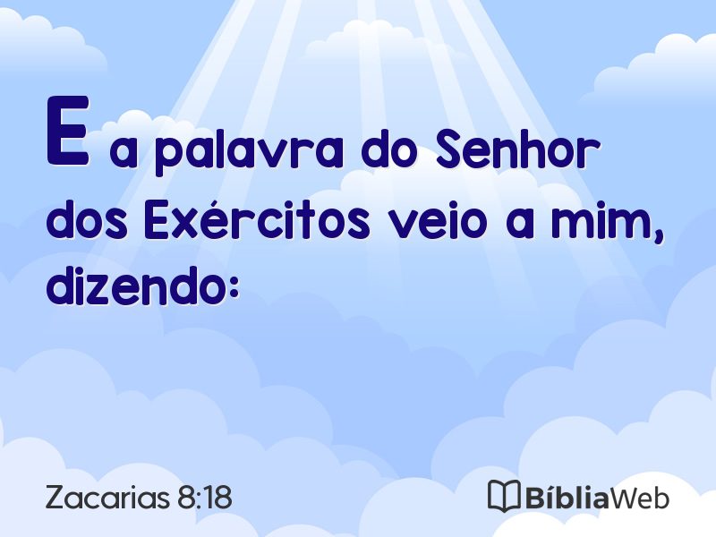 Zacarias 8:18 em imagem para compartilhar