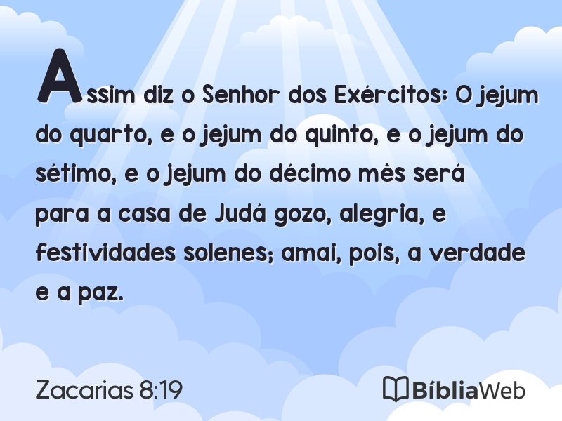 Zacarias 8:19 em imagem para compartilhar