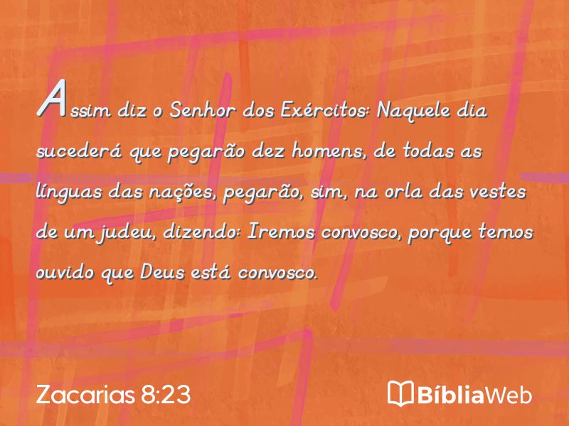 Zacarias 8:23 em imagem para compartilhar