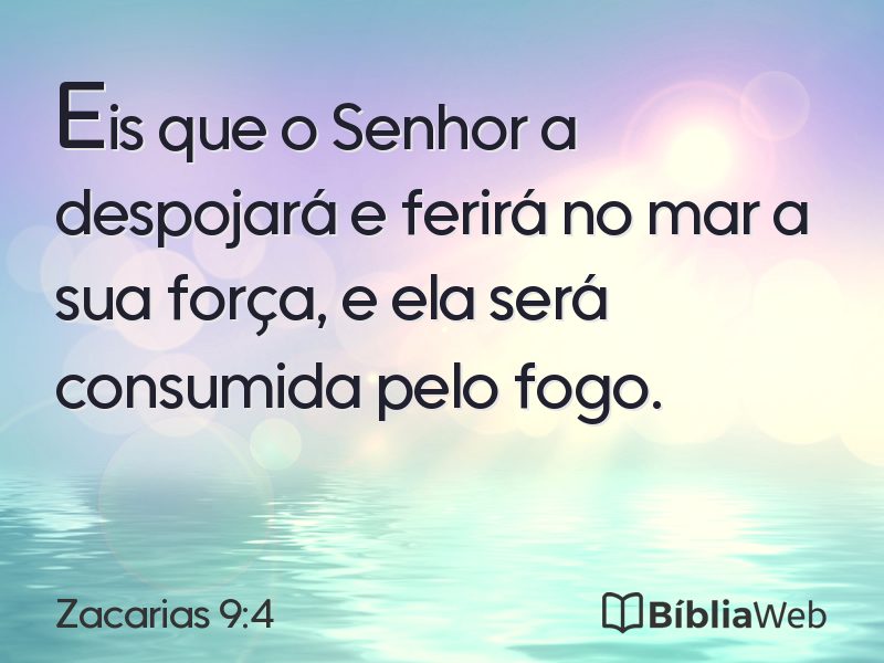 Zacarias 9:4 em imagem para compartilhar