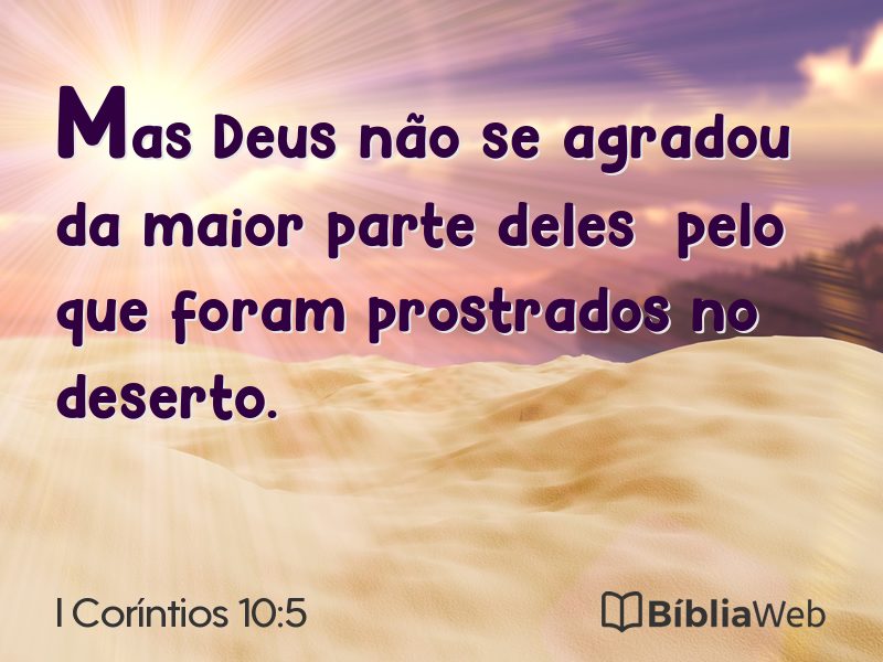 I Coríntios 10:5 em imagem para compartilhar