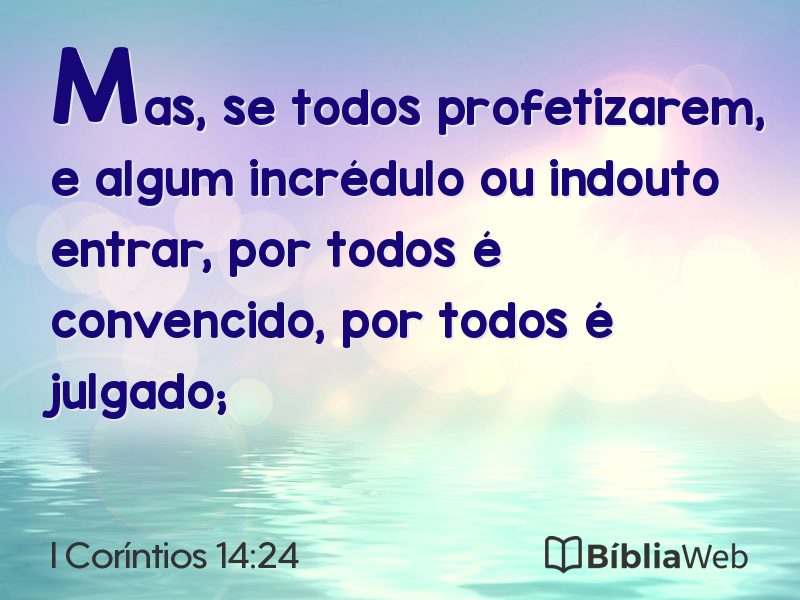 I Coríntios 14:24 em imagem para compartilhar