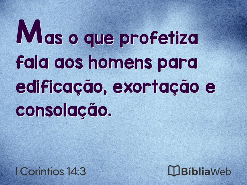 I Coríntios 14:3 em imagem para compartilhar