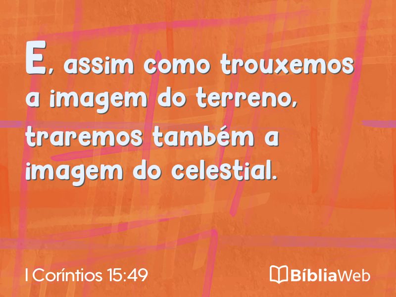I Coríntios 15:49 em imagem para compartilhar