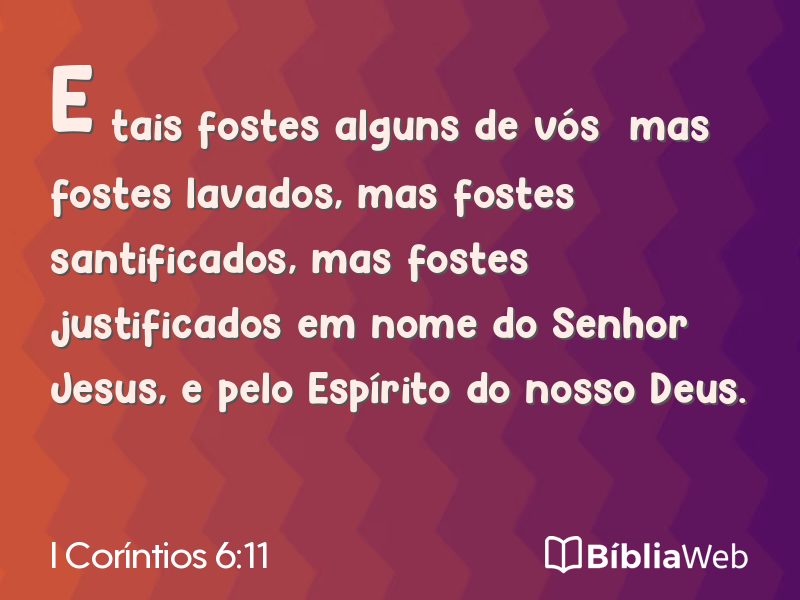 I Coríntios 6:11 em imagem para compartilhar