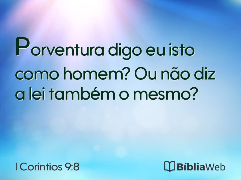 I Coríntios 9:8 em imagem para compartilhar