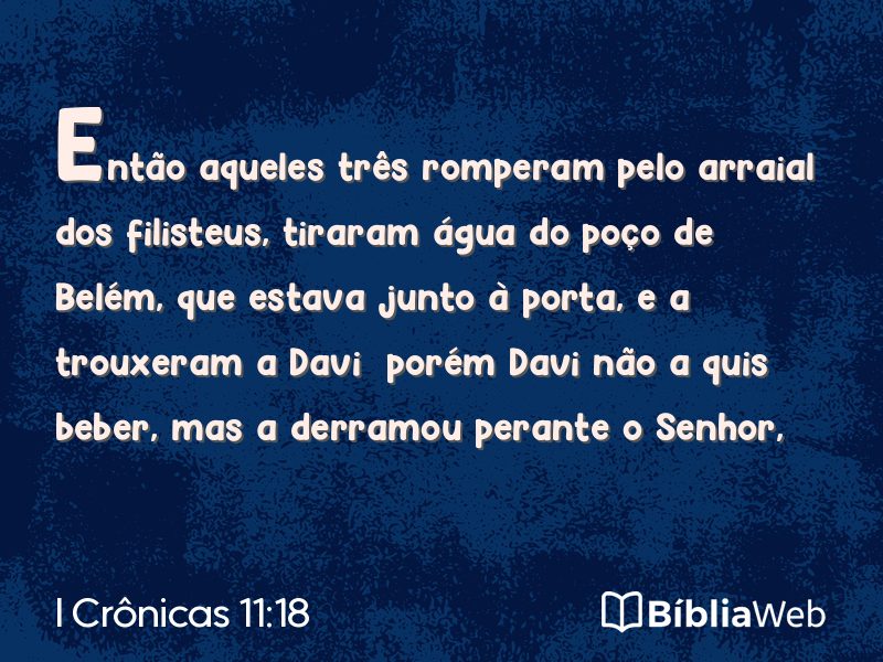 I Crônicas 11:18 em imagem para compartilhar