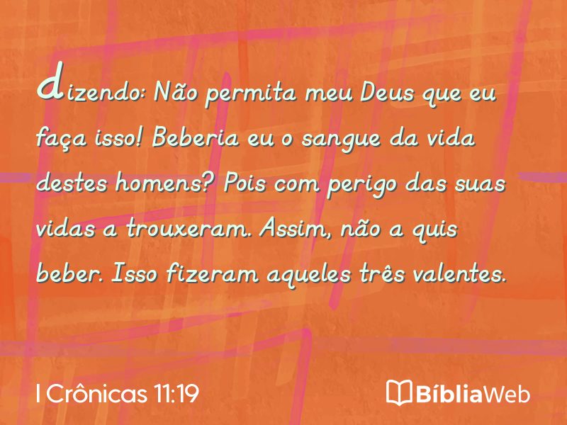 I Crônicas 11:19 em imagem para compartilhar