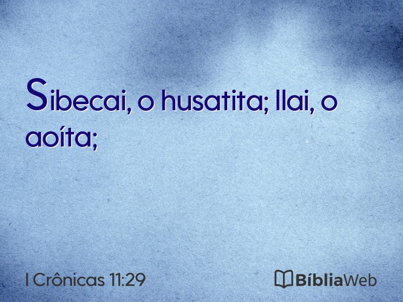 I Crônicas 11:29 em imagem para compartilhar