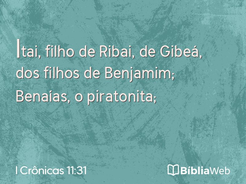 I Crônicas 11:31 em imagem para compartilhar