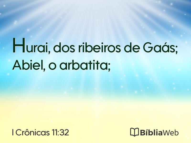 I Crônicas 11:32 em imagem para compartilhar