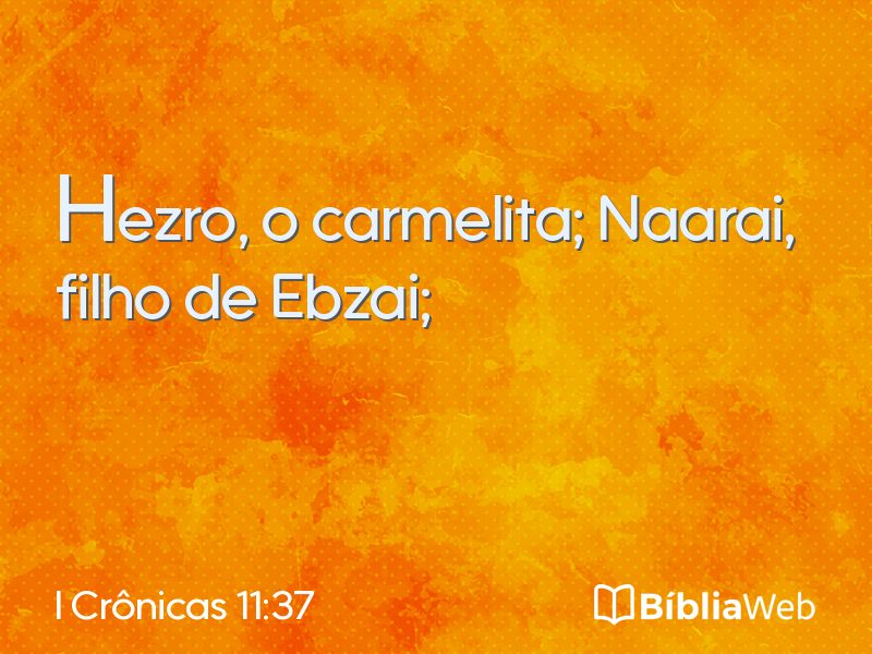 I Crônicas 11:37 em imagem para compartilhar