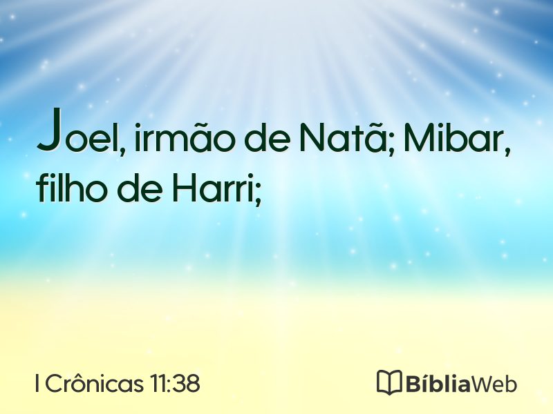 I Crônicas 11:38 em imagem para compartilhar