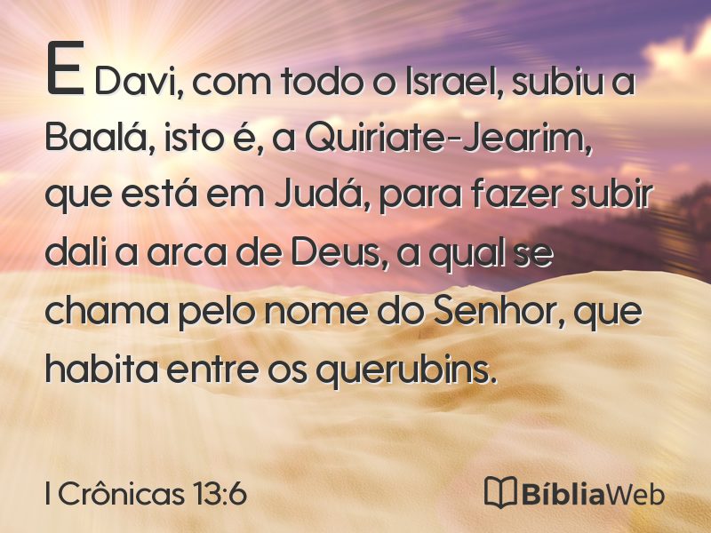 I Crônicas 13:6 em imagem para compartilhar