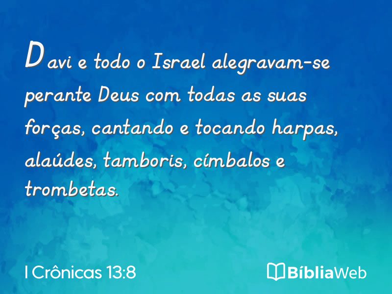 I Crônicas 13:8 em imagem para compartilhar