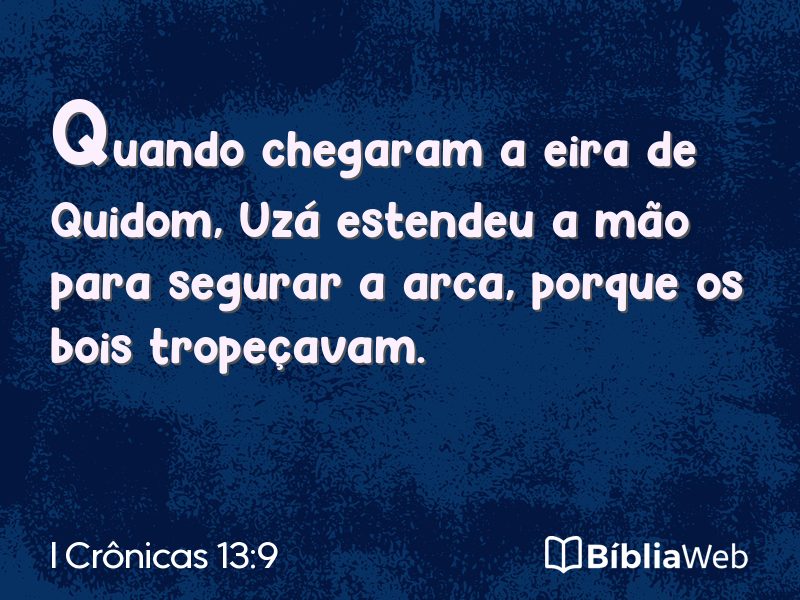 I Crônicas 13:9 em imagem para compartilhar