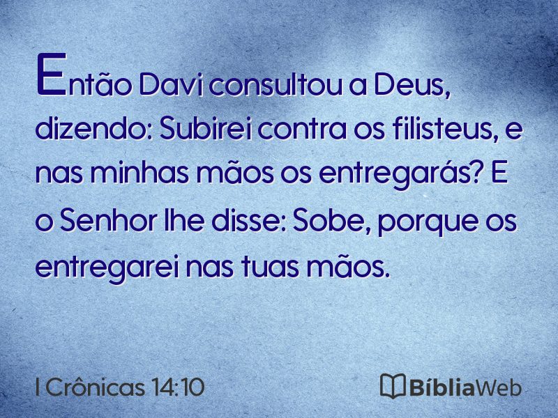 I Crônicas 14:10 em imagem para compartilhar
