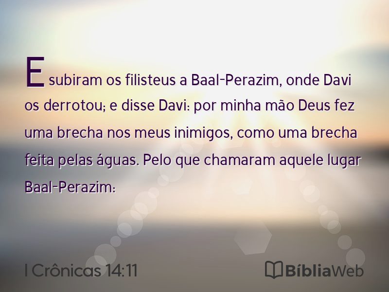I Crônicas 14:11 em imagem para compartilhar