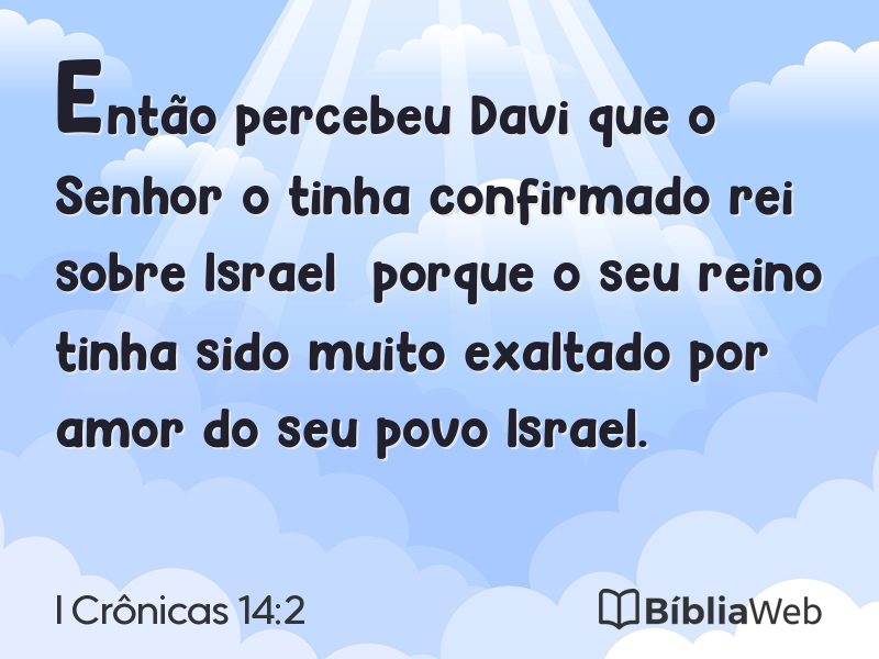 I Crônicas 14:2 em imagem para compartilhar