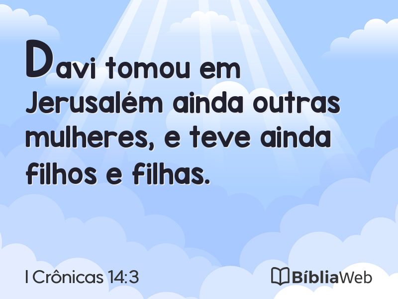I Crônicas 14:3 em imagem para compartilhar