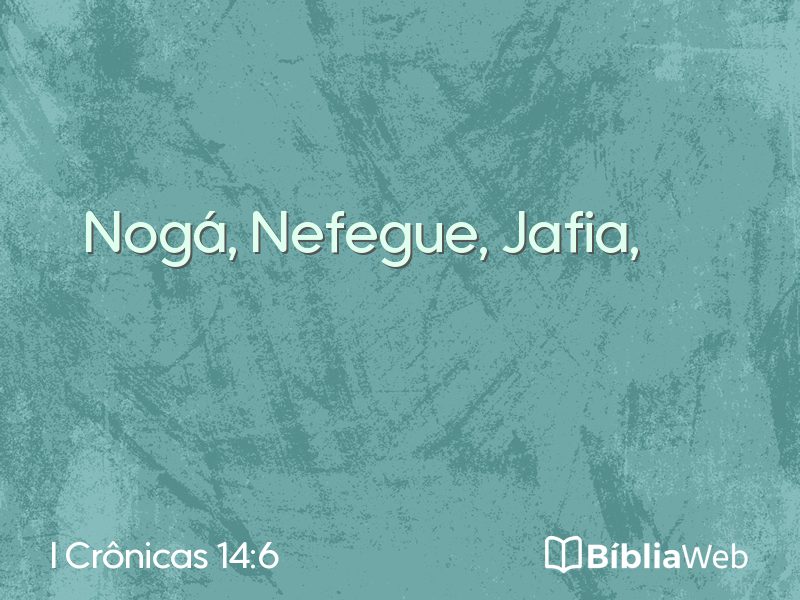 I Crônicas 14:6 em imagem para compartilhar